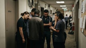Arbetstagare i osäkra anställningar på en arbetsplats